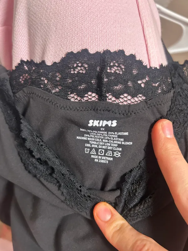 Skims Black Lace Top - Image 2