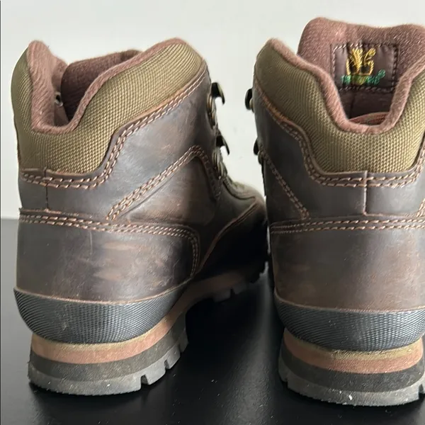 Timberland Women's Dark Brown Leather Boots Sz‎ 6.5 - Image 6