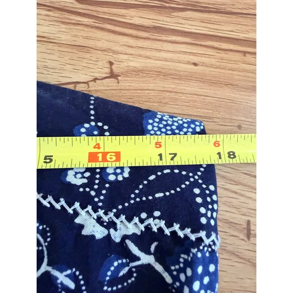 Ulla Johnson Asima Batik One Shoulder Top Blue Black Size 6 - Image 10
