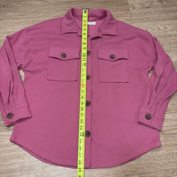 Hippie Rose Women's Boutique Pink Button Up Size Medium - Image 10