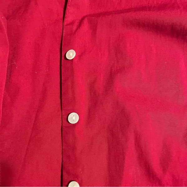 Gap Button Down Women Red Shirt - Image 4