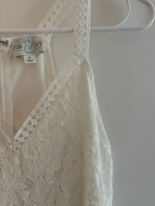 Jun & Ivy Lace White dress - Image 3
