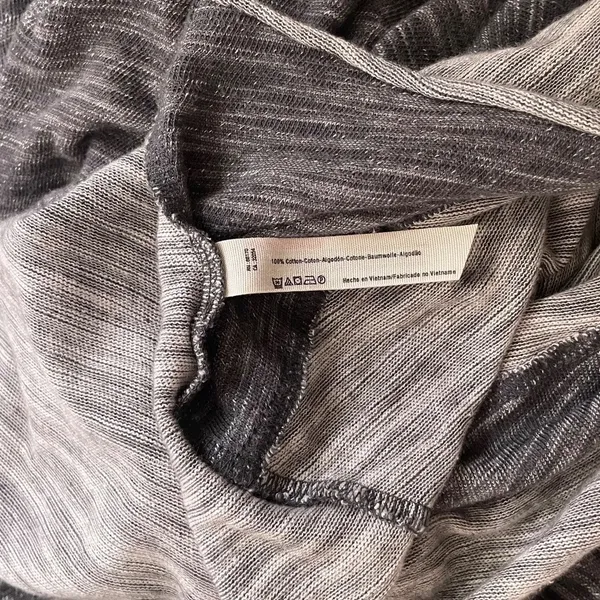 FREE PEOPLE FP Beach Cacoon Cowl Neck Knit Top Gray Space Dye X-Small Small - Image 12