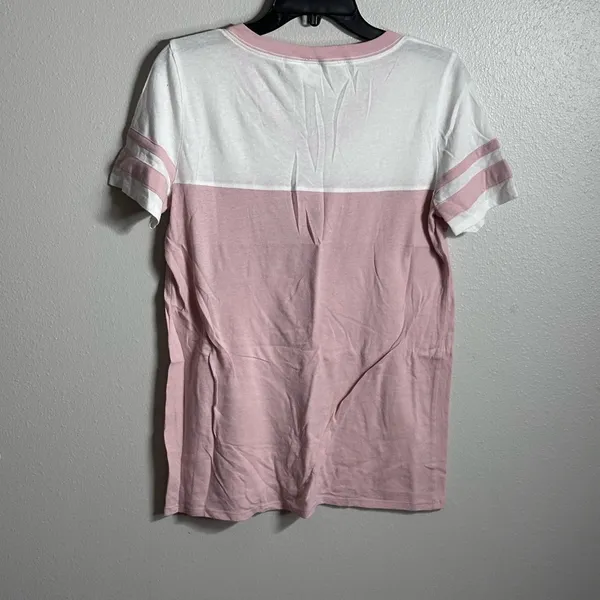 PINK Victoria’s Secret Women White/Pink Top Shirt Size Small.‎ - Image 4