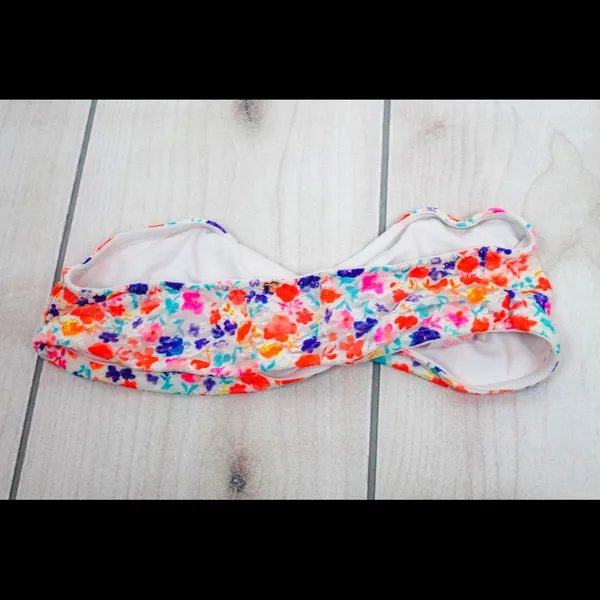 🔴 PINK Victoria’s Secret Floral Bandeau Top | Size M - Image 3