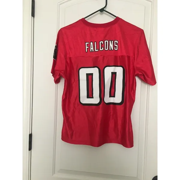 Atlanta Falcons #00 Women's Jersey Shirt NFL Size Large Red - Image 10