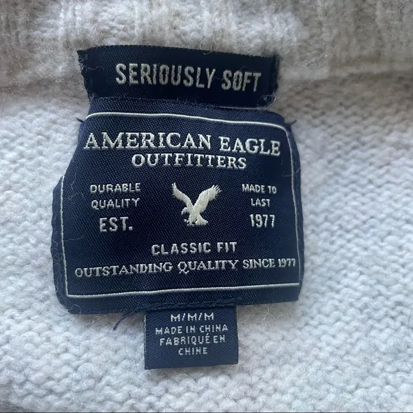American Eagle  Seriously Soft wool blend sweater - Image 7