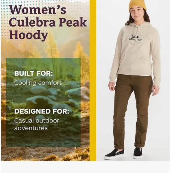 MARMOT Women's Culebra Peak Hoody, Sandbar, Size Small, NWT - Image 6