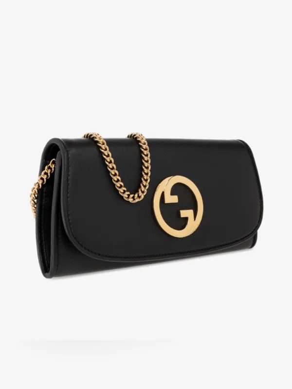 GUCCI Blondie GG logo leather wallet on chain crossbody bag WOC - Image 3