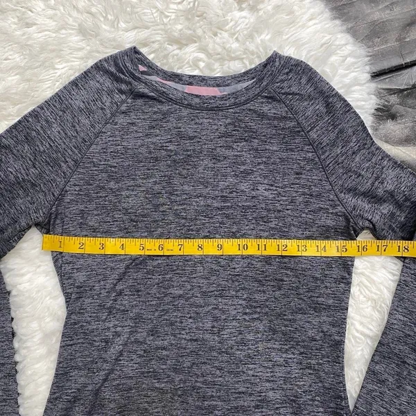 Climate Right Warmth Grey Crewneck Long Sleeve Top Layering Outdoor Granola - Image 3