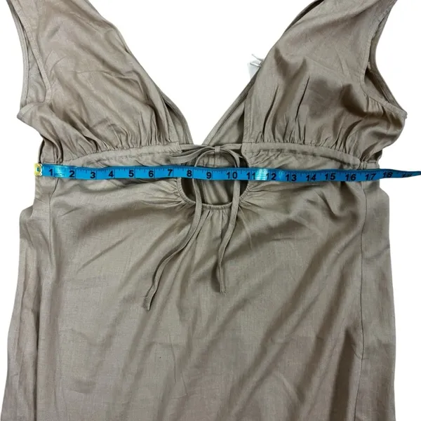RIOT SWIM Calli Ruched Front Tie Maci Dress Size Medium. J-15 - Image 14
