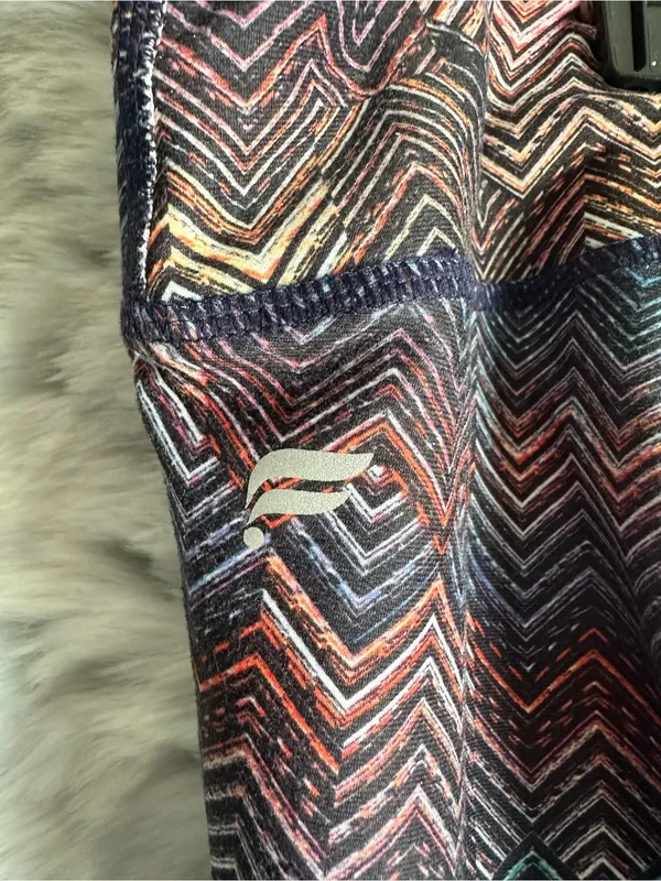 Fabletics High-Waist Zigzag Print Leggings in Blue and Purple Tones - Image 5