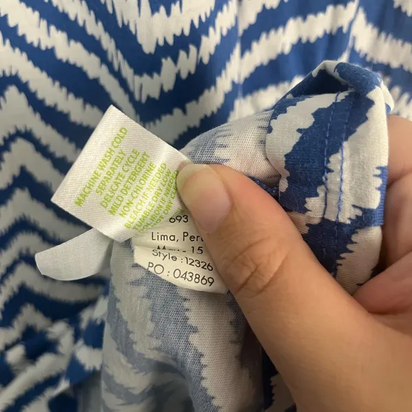 Lilly Pulitzer Rossmore Midi T-Shirt Dress Blue Stripe Zebron, Size small - Image 8