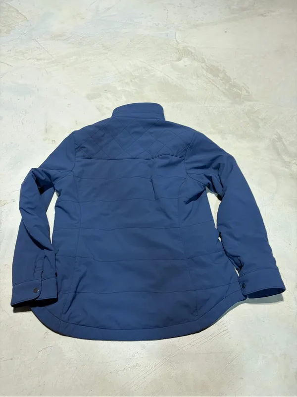 Kuhl aurora shirtjak Navy Blue Quilted Snap-Front Jacket medium - Image 8