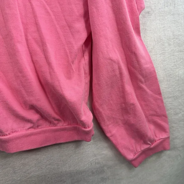 Vtg 90s L Large Mock Neck Long Sleeve‎ Shirt B'ZRQ Hot Pink Grunge Skater Edgy - Image 5