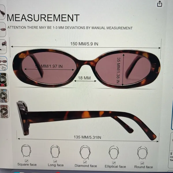 Amazon Oval Sunglasses - Image 7