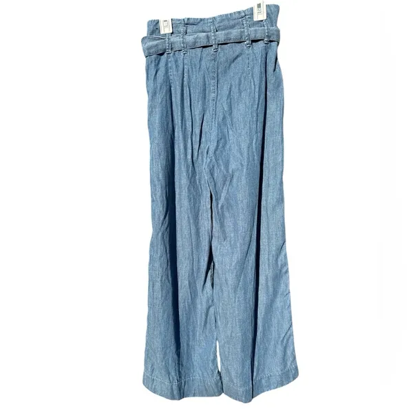 Abercrombie & Fitch Women's‎ Wide-Leg Chambray Pants Size XS – Paperbag Waist - Image 5