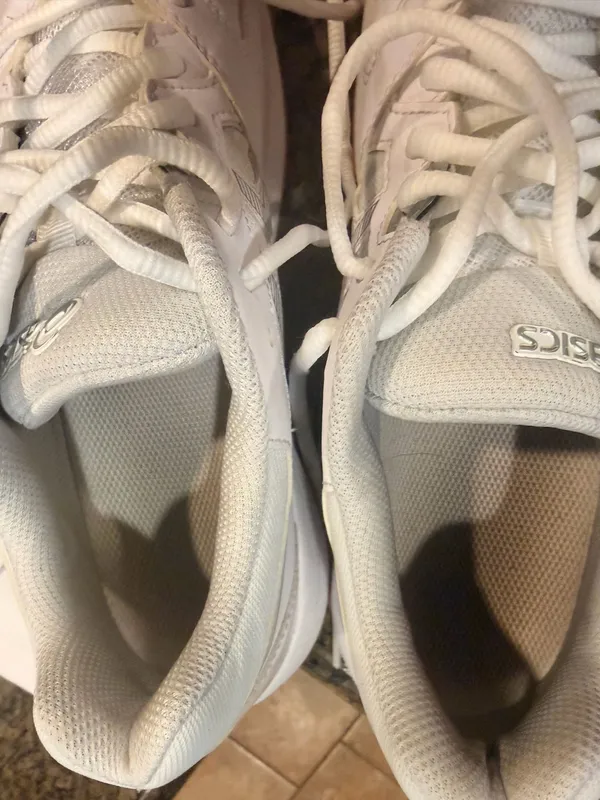 ASICS GEL-RENMA Women’s Pickleball Court Shoes White Silver Gum Size 9 - Image 4