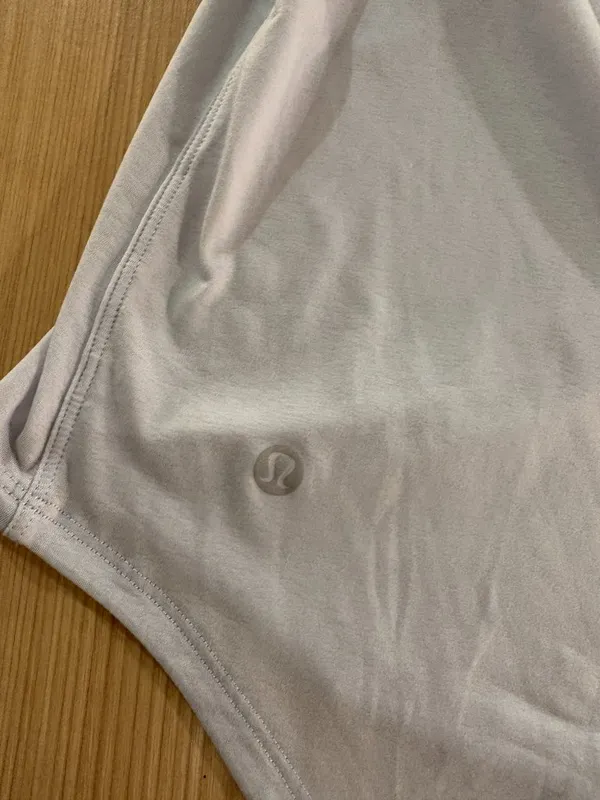 Lululemon Tank Top Estimate Size 6 Light Blue Lightweight Sheer Pastel Open Back - Image 6