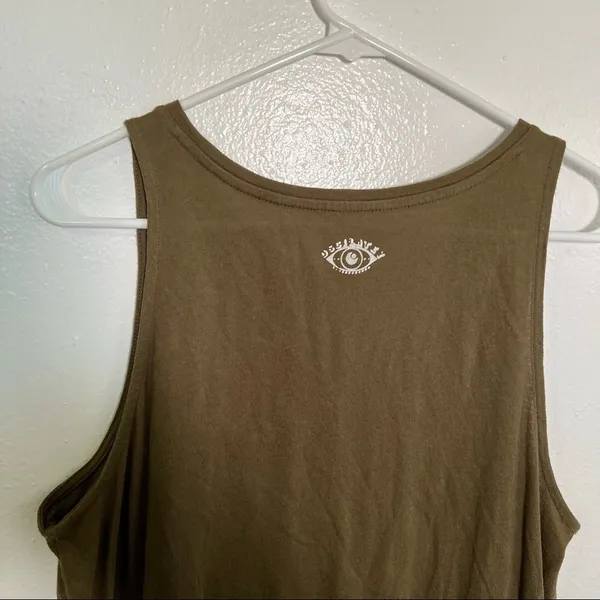 Oscilatey Old Navy Women's Size Large Tank Top Stay At‎ Home Posher Dark Green - Image 7