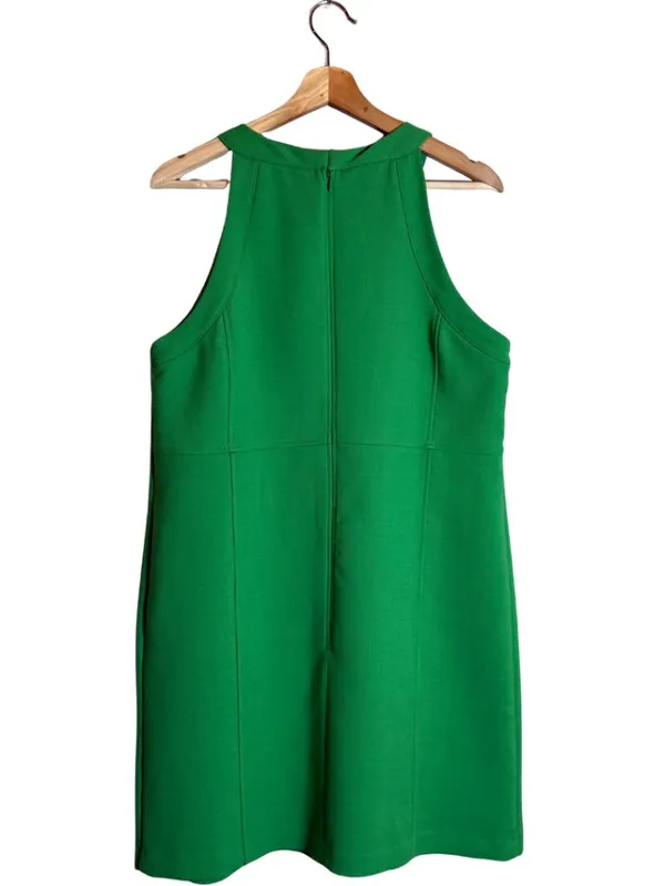 Boden Sleeveless Mini Shift Dress Women's 8R Kelly Green Preppy Cocktail Career - Image 6