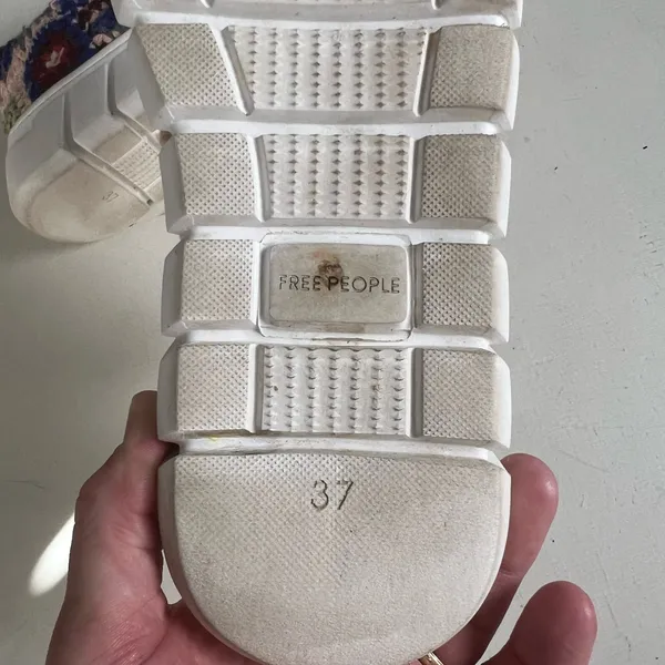 FREE PEOPLE- Catch Me If You Can Crochet Sneakers Multi Color Size 7 - Image 8