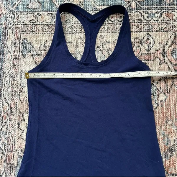 Lululemon Cool Racerback Tank Top Hero Blue Navy Size 6 - Image 6