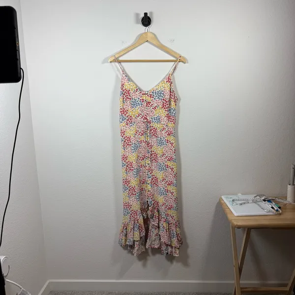 Rails Frida Floral Ruffle Midi Dress in Multicolor Flower Meadow Size S - Image 4