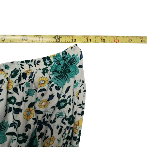 GiGio Strapless Wide Leg Jumpsuit Floral Pockets Size MEDIUM - Image 6