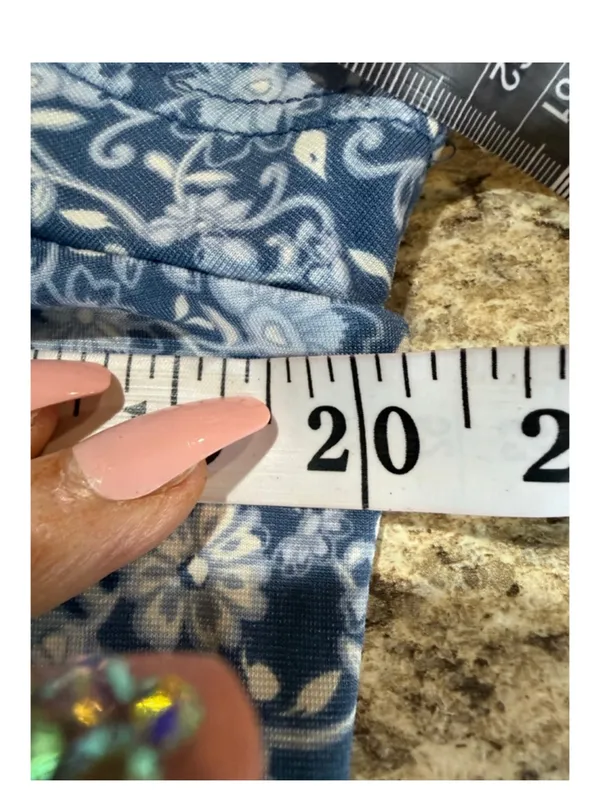 Skye's the Limit Blue Medallion & Floral Maxi Chemise - Image 6