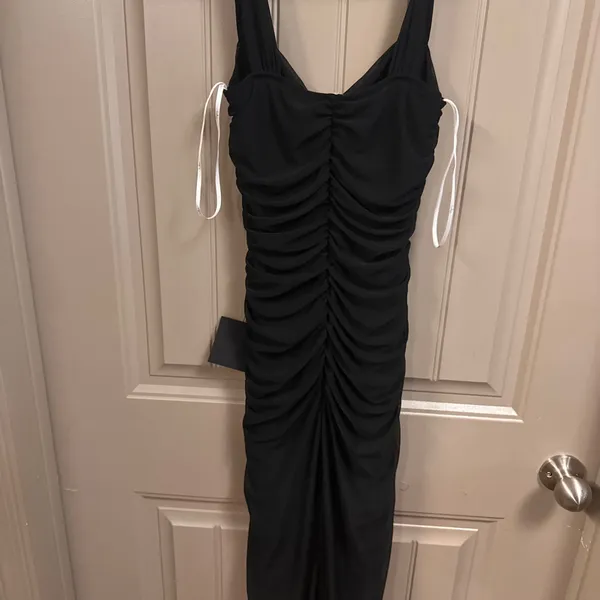 Lulus Black Dress Bodycon - Image 5
