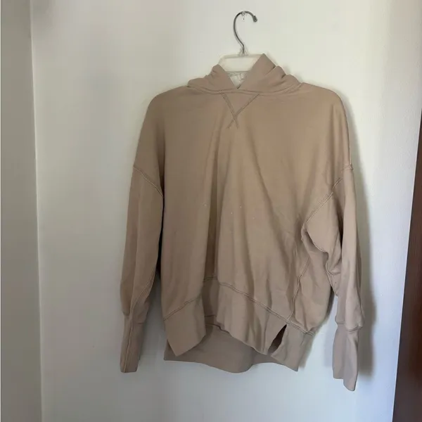 Abercrombie & Fitch Soft Collection Hoodie Sweatshirt Tan Size Small - Image 7