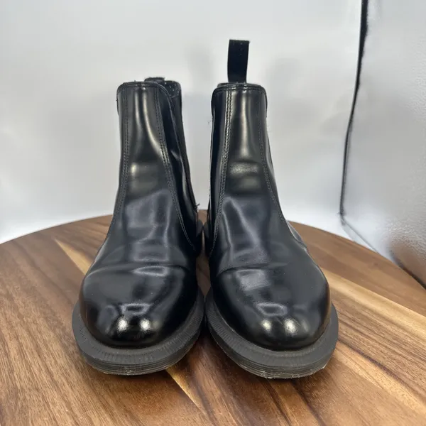 Dr. Martens‎ Flora Smooth Leather Chelsea Boots Boots Grunge Moto Women's 6 - Image 4
