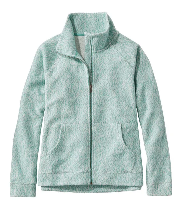 LL Bean Women’s Small Mottled Full Zip Fleece Cardigan Heathered Gorpcore Fitted - Image 13