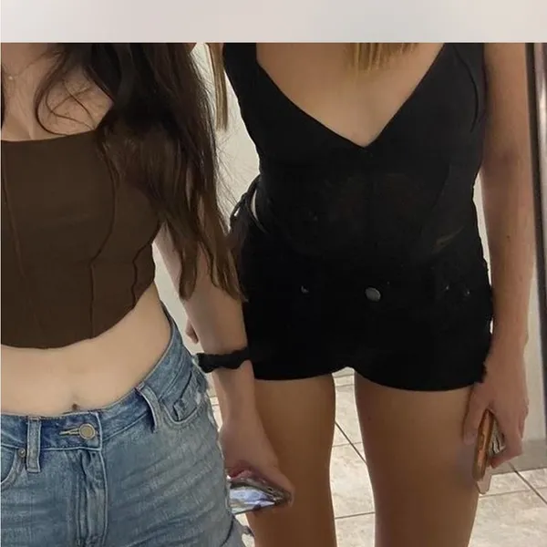 Revice Black Jean Shorts - Image 2