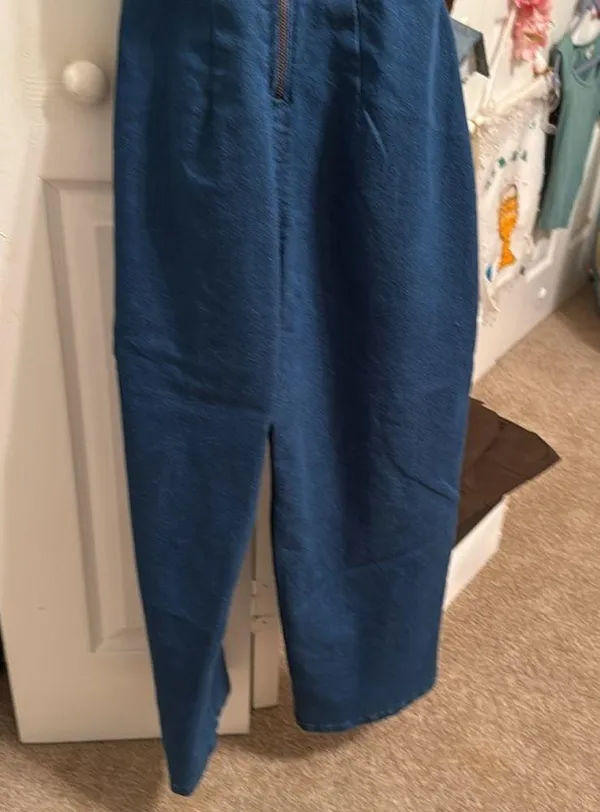Blue Denim One Piece with mid section cut - Image 4