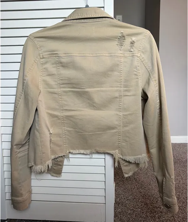 Beige Jean Jacket  - Image 2