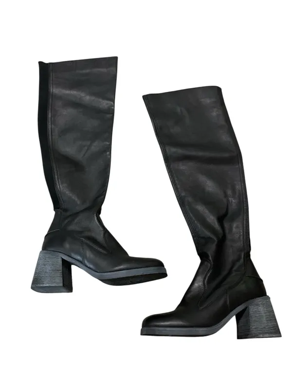 Free People Brianna Over the Knee Black Boots size 6 (36) - Image 4