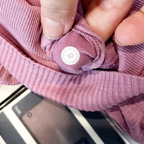 Lululemon Ebb to Street Long Sleeve Cropped Shirt Velvet Dust Purple Pink 10 - Image 4