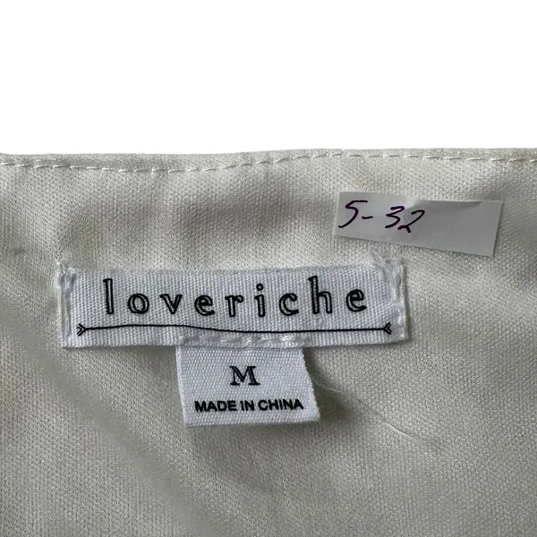Loveriche White Lined Lace Dress Women's Size Medium | 5-32 - Image 4