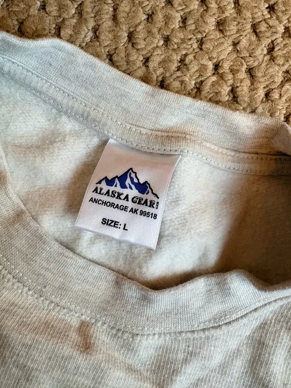 Alaska Crewneck White Size L - Image 4