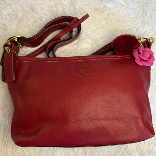 y2k COACH Legacy Red Crossbody Shoulder Bag - Image 2