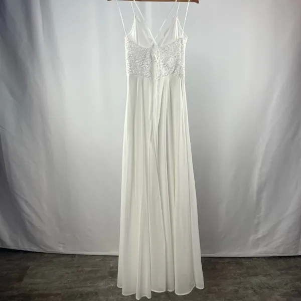 Lulus Madalyn‎ Lace Maxi Dress in White Size Small - Image 9