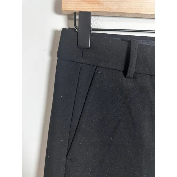 J.Crew 365 Peyton High-Rise Wide-Leg Cropped Pant Black Four-Season Stretch‎ - Image 3