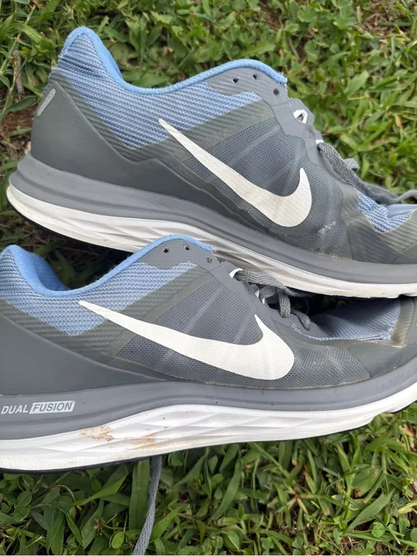 Nike Dual Fusion TR Gray Blue Running Training Shoes Women’s 9.5 Athletic - Image 3