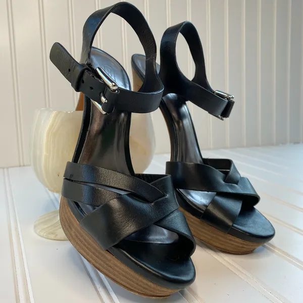 Coach Black Buckle High Heel Pumps Women’s Size 7 - Image 3