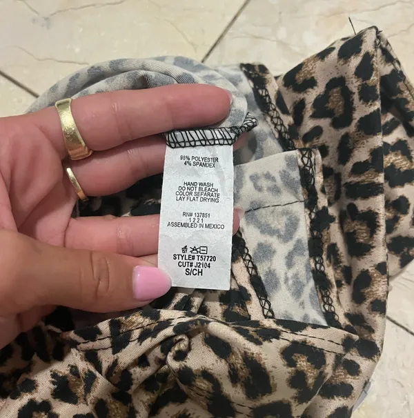 Gaze USA Cheetah Print Bodysuit - Image 2