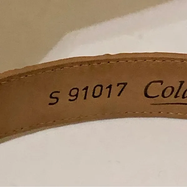 Coldwater Creek Tan Leather Belt Womens S Used S 91017 - Image 9