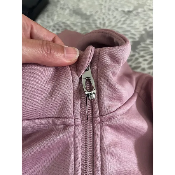 Spyder Pink Full Zip Fleece Hoodie Jacket sz Medium Ski Gorpcore Softshell Layer - Image 3