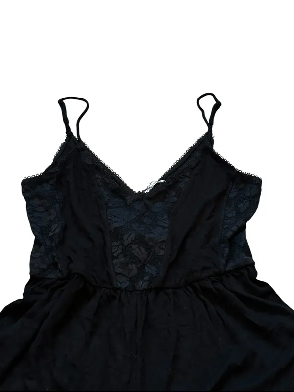 Intimately Free People Black Teddy Romper Lace Romantic Loungewear Coquette - Image 2